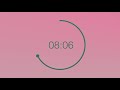 25 minute timer - Pomodoro Technique - 4 x 25 min - Study Timer / Strawberry Mint Color Wheel