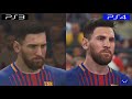 Pro Evolution Soccer 2018 PES | PS4 VS PS3 | Graphics Comparison