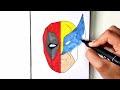 Marvel Deadpool Vs Wolverine | Draw & Colour | #art #marvel #deadpool #drawing #superhero