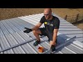 Metal roof solar install