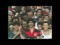 Flamengo e Santos entrando em campo no Maracanã - Final 1983