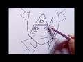 Anime character drawing Naruto Uzumaki | How to draw anime step by step easy tutorial