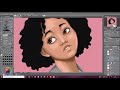 Speedpaint Self Portrait Coloring Process | Clip Studio Paint