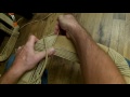 How to Weave A Rush Frame With Wrapped Corners, Round Corners & has a Special Weave
