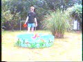 Water fight in the garden with Dean 1996