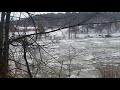 The Mad River ice Jam January 12th 2018 the mad River ice jam January 12th 2018