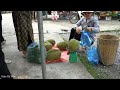 Thuy Picks Durian to sell at the market - Hung does housework  Happy meal between Thuy and Hung.