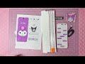 ☁️paper diy☁️ KUROMI Galaxy Z Flip 5 paper unboxing + TUTORIAL | ASMR | applefrog
