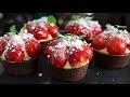 How to make Powdered Snow Strawberry Tart Cake