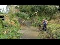 I Love This Sound Of Working Excavator And Flowing Water - Beaver Dam Removal With Excavator No.98