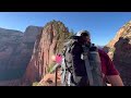 Zion Angels Landing FULL SCARY PART (CHAINS!) w/ commentary