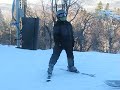Mt. Snow Visit - First time on the Blue Bird lift (6 person enclosed lift) 2013.2.20
