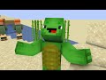 JJ vs Mikey DINOSAUR RIDER Game - Maizen Minecraft Animation
