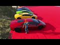 GTA V Spiderman Epic New Stunt Race On Bikes Supercars Planes For Car Racing Challenge by Heros