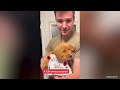 I can’t decide who’s more precious in this video 🐶 Puppy Surprise!