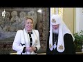 His Holiness Patriarch Kirill presented Valentina Matvienko with a church order