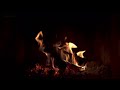 Night Fireplace with Crackling Fire Sounds 🔥Cozy Fireplace 4K. Burning Fireplace Noises Black Screen