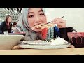 Eating 1 set of Japanese food//mukbang eating show