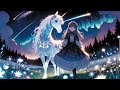 Bioluminescent Harmonies: Music Channel with Captivating Tunes for the Girl and her Majestic Horse