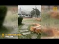 7 minutes ago tragedy in Saudi Arabia! Wind speed of 120 km/hour and flooding in Al Bahah