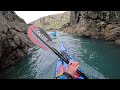 Sea Kayaking at North and South Stack, Anglesey.
