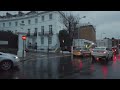 London Rain Walk in Upmarket Kensington & Chelsea - Mews, Grand Houses & Holland Park - 4K 60FPS