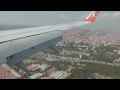 Istanbul Atatürk Int. Airport Landing with Aerial View HD, THY inişi İstanbul Manzarası