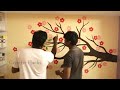 painting wall art Ideas easy D.I.Y flowers