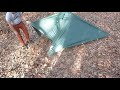 Beginner pyramid tarp: trapezoid. Your questions, pitching demo.