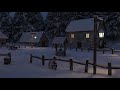 BLIZZARD SNOWSTORM | 10 Hour Medieval Snow Village Ambiance