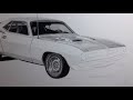 Drawing a Plymouth Barracuda (Timelapse)