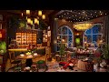 Relaxing Jazz Instrumental Music in Cozy Coffee Shop Ambience ☕ Warm Jazz Music for Work,Study,Focus
