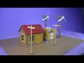 Amazing WIND GENERATOR MODEL made with recyclable materials