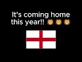 It's coming home this year!! 🦁🦁🦁