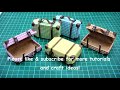 DIY Miniature Doll Mini Suitcase Bag