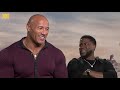 Dwayne Johnson (The Rock) and Kevin Hart: Tall people vs short people