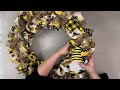 Bee Themed Wreath Tutorial || Wreath DIY || Easy Wreath Method