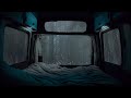 Falling Asleep In The Camping Car On A Rainy Night - _ It's raining ASMR - Car Camping _ 8 Hours