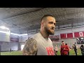 Cade Stover at Ohio State Pro Day