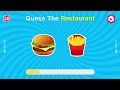 Guess The Fast Food Restaurants by Emoji... Can You Get Them All? 🍔🍟🌮