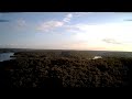 Council Bluff Lake Drone flys over beach @hybridhomesteady