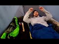 Solo Tarp Camping In Heavy Rain - ASMR Camping Videos
