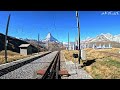 Cab Ride - Gornergrat Bahn Matterhorn Railway, Zermatt Switzerland | Train Driver View | 4K 60fps