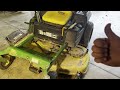 How to lube (grease) lawn mower deck spindles. Easy DIY. John Deere Z525 535. All mowers similar.