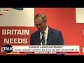 Nigel Farage To Stand For Election In Clacton | Becomes Reform UK Leader