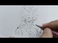 How to draw Goku from Dragon ball #anime #howtodraw #goku