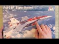 Italeri F/A-18F Super Hornet with USN Special Colors in 1/48 Scale - Unboxing