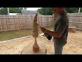 Chainsaw Carving A Tree With My Husqvarna Chainsaw!!