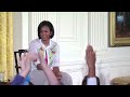 First Lady Michelle Obama Q&A with Children