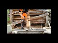 Carving a simple tree (Chainsaw Carving) [fast motion]